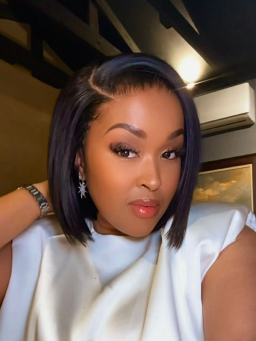 HD 5x5 Closure Wig Raw Human Hair Wig Straight