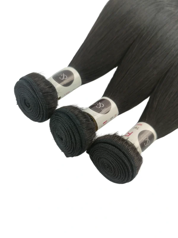 raw human hair bundles straight hair weaves 3 bundels deal