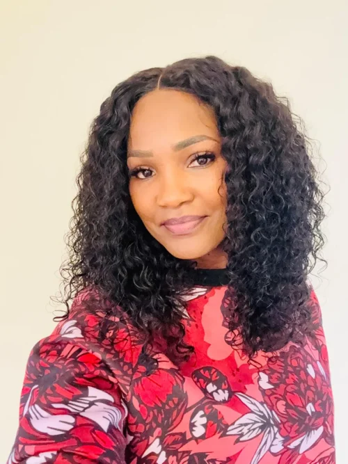 4x4 middle part deep wave wig