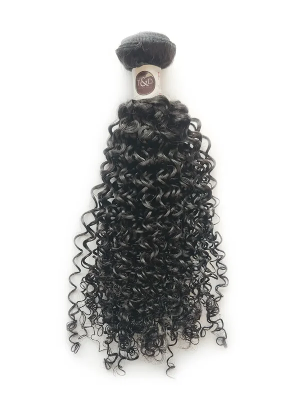 Jerry curl hair raw human hair weft