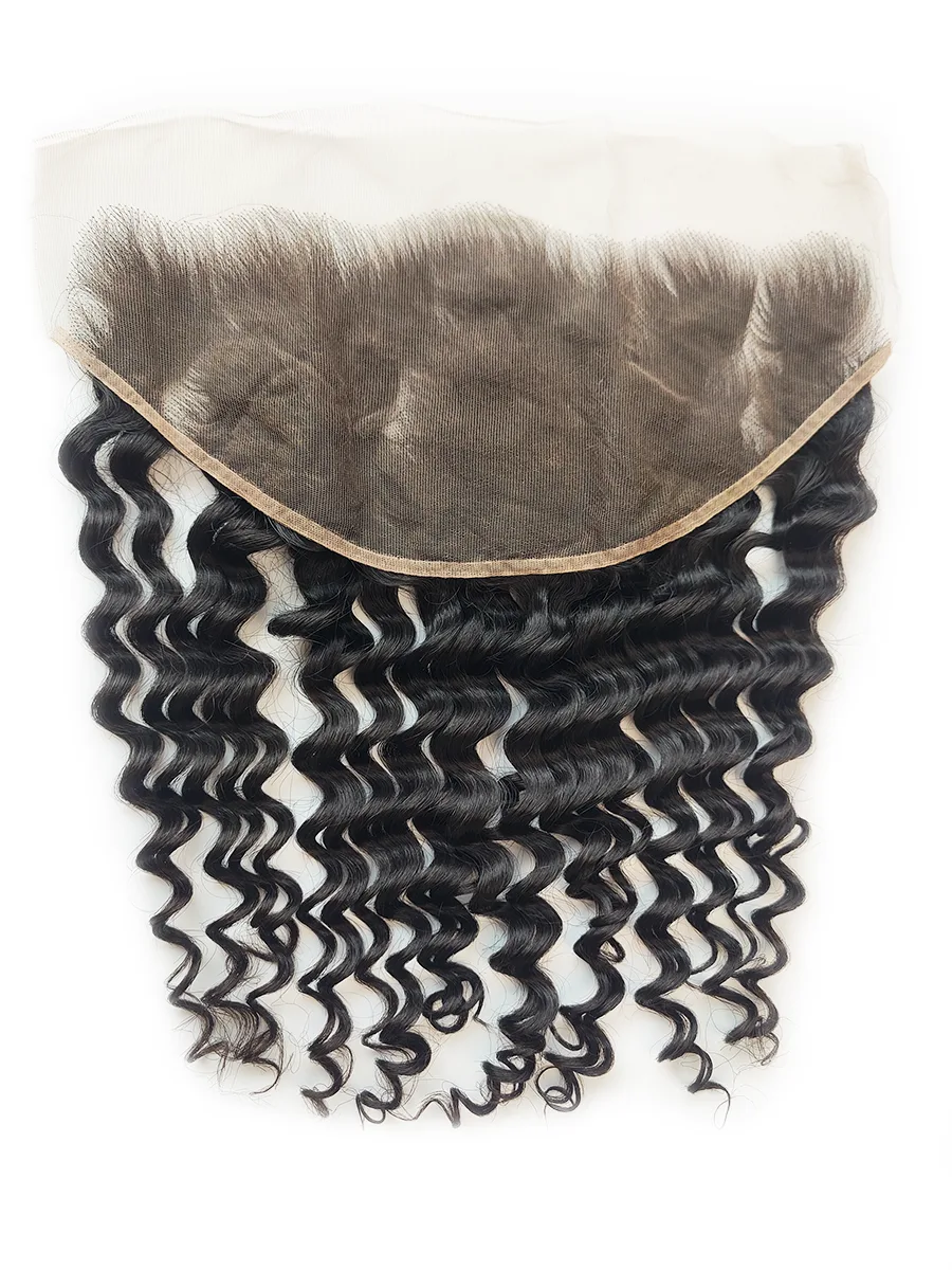 13x6 hd lace frontal deep wave bleached knots