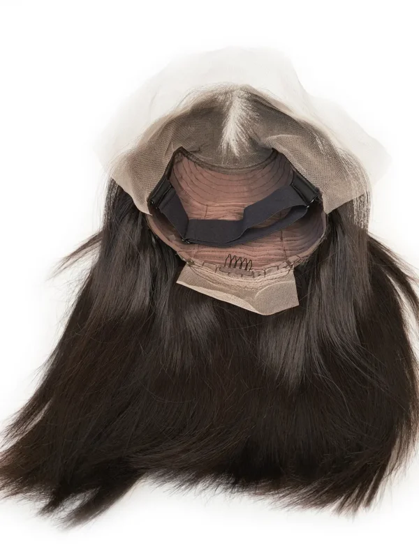 13x4 transparent lace frontal bob wig straight-5 13x4 Lace Front Bob Wigs Raw Human Hair Straight
