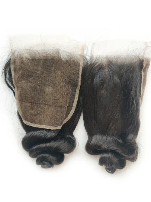 loose wave closure raw hair